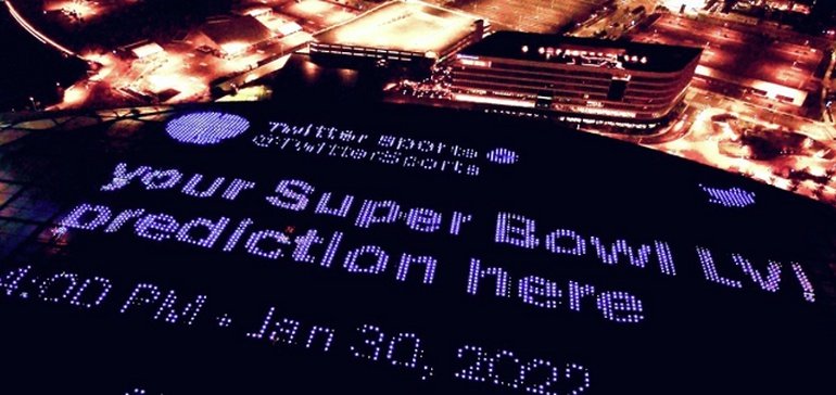 Twitter exhibirá tweets de predicción del Super Bowl en el techo del estadio SoFi en un nuevo impulso promocional