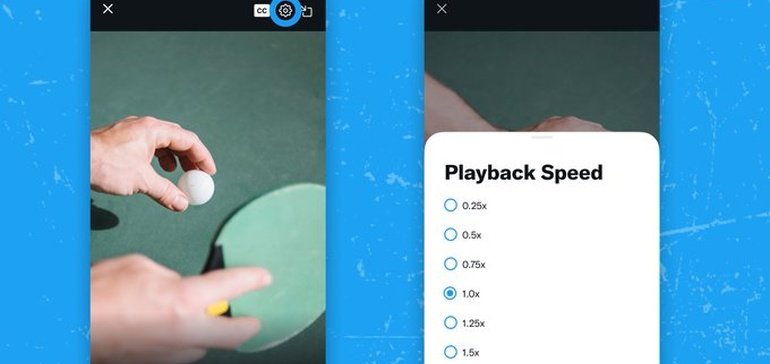 Twitter prueba velocidades de reproducción variables para contenido de audio y video en la aplicación