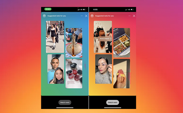 Instagram prueba 'plantillas' para carretes, nuevas formas de promociones In-Stream de carretes