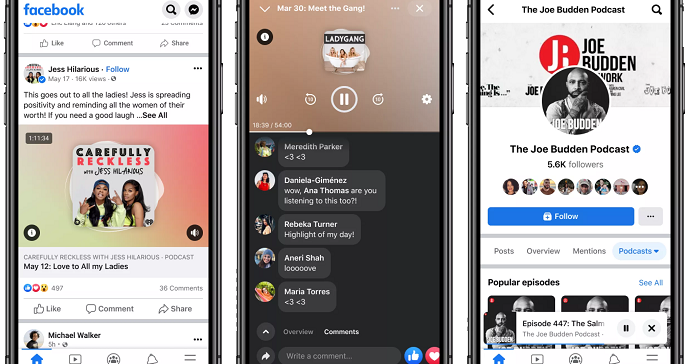 Eliminación de soporte de Facebook para podcasts, solo 10 meses después del lanzamiento de nuevas funciones de podcast