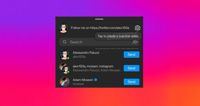 Instagram está trabajando en una opción de reacción de video para carretes