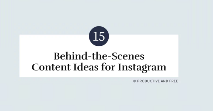 15 ideas de contenido entre bastidores para compartir en Instagram [Infographic]